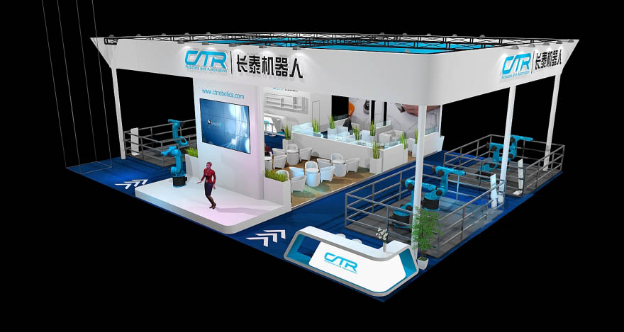 机器人展展台设计 机器人展展台设计